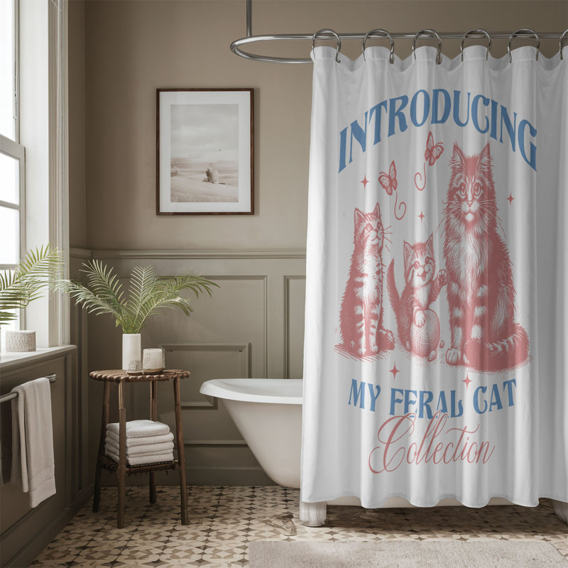 Mayur Shower Curtain, 74"H x 71"W