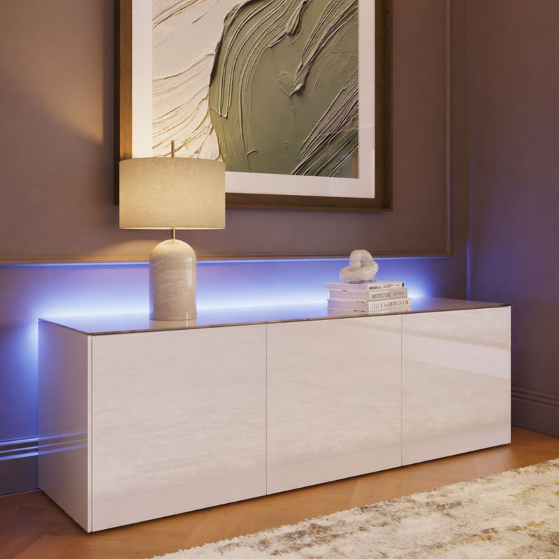 INTEL 1500 TV Cabinet, White