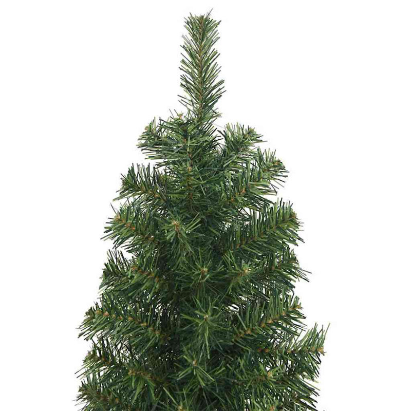 vidaXL Artificial Christmas Tree with 300 LEDs with Stand Green, 7.87 ft