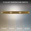 Luminaire de meuble-lavabo à DEL à intensité variable avec interrupteur de température de couleur 2700K / 3000K / 3500K / 4000K Spectacle-121106991