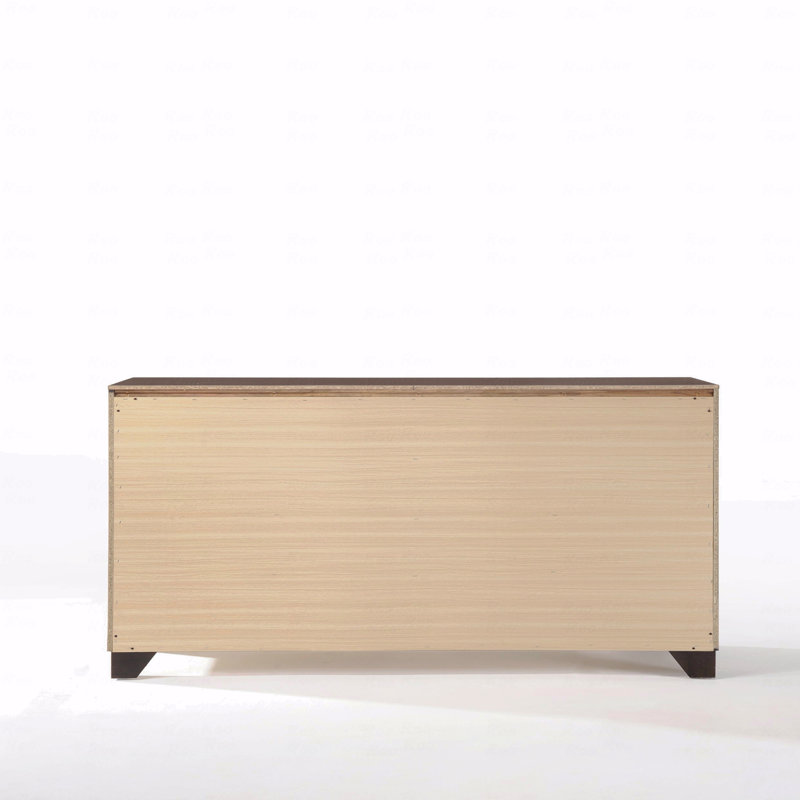 Commode espresso avec pieds en bois