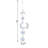 Ceramic Astrology & Stars Wind Chime