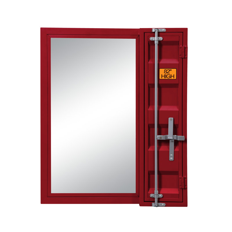 Miroir de salle de bain Cargo, Rouge