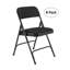 Ensemble de 8 chaises pliantes empilables National Public Seating-61176063