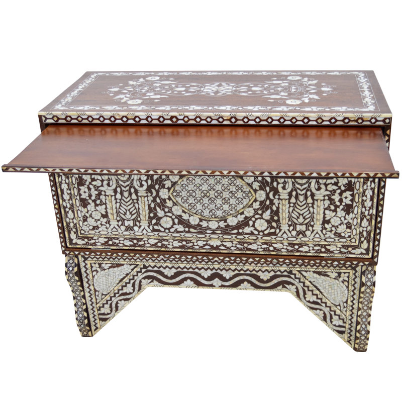 Syrian 39'' W Solid Wood Console Table