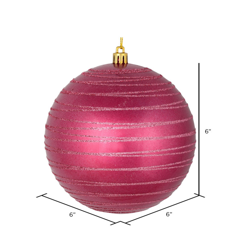 Ornement boule de bonbon, Rouge