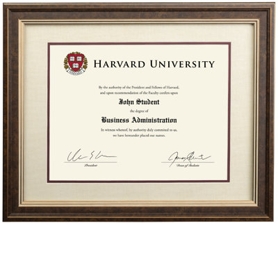 Blakes Wood Beveled Picture Frame with Mat