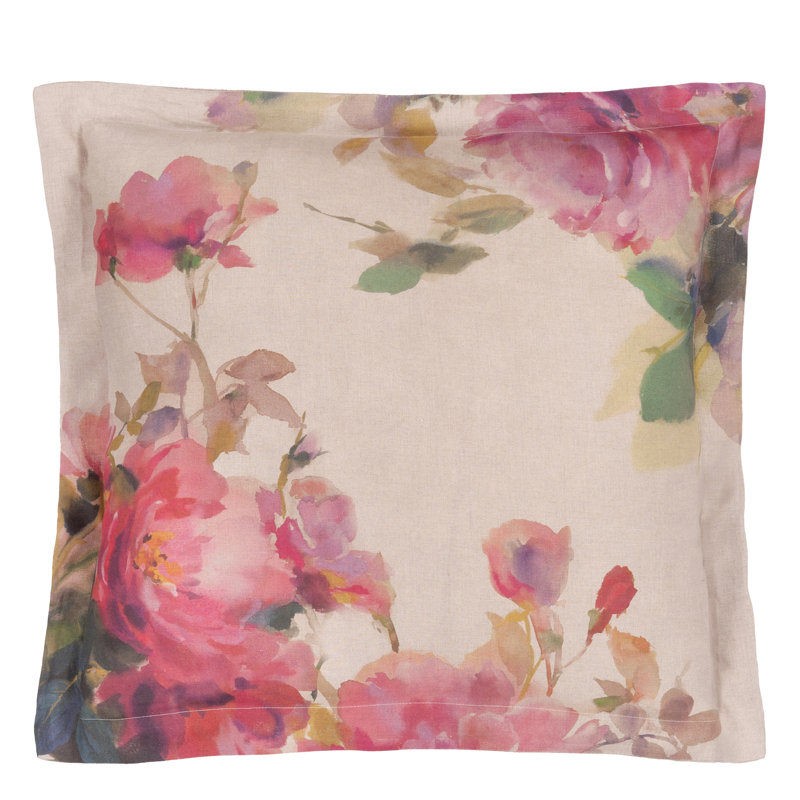 Thelma's Garden Fuchsia Sham, European Sham