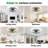 Ceiling Fan With Lights And Remote, 19" Fandelier Low Profile Ceiling Fan, 3000K-6000K Dimmable Modern Flush Mount LED Ceiling Fan Light For Bedroom-1732910444