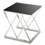 Ewert Glass Top Cross Legs Nesting Tables