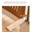 Chaise de salle à manger moderne et simple en acier inoxydable avec dossier en bois massif-112580949