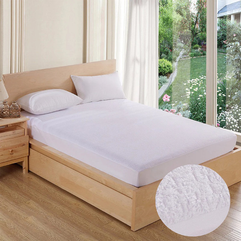 Edinboro Waterproof Terry Fitted Mattress Protector , Super King (6')