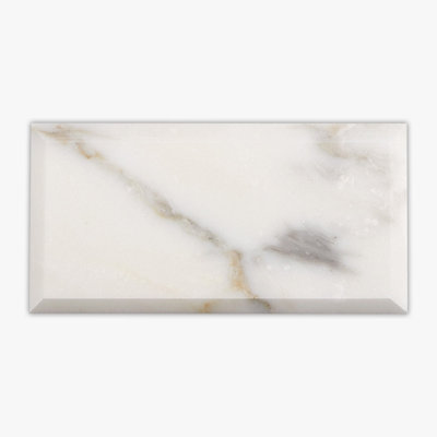 Carreau de marbre et plancher 3 po x 6 po Calacatta Gold