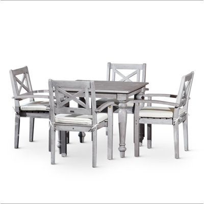 Ensemble repas carré 5 pièces