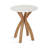 Round Solid Wood End Table-753838641