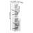 64.17'' Tall Bathroom Storage Cabinet With Adjustable Shelves,Slim 1 Doors Freestanding Cabinet With Anti-Tip, Open Compartments, For Home, Small Spaces, Bathroom,Kitchen