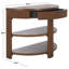 Christy Reeded Half Moon Console Table-1814622414