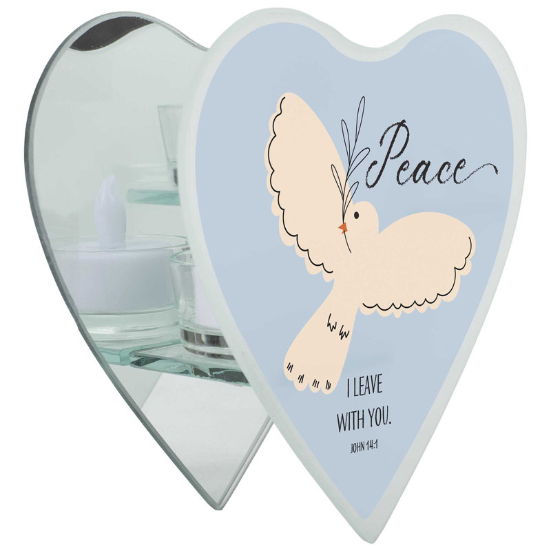 Photophore en verre de 6 po de haut avec bougie inclus