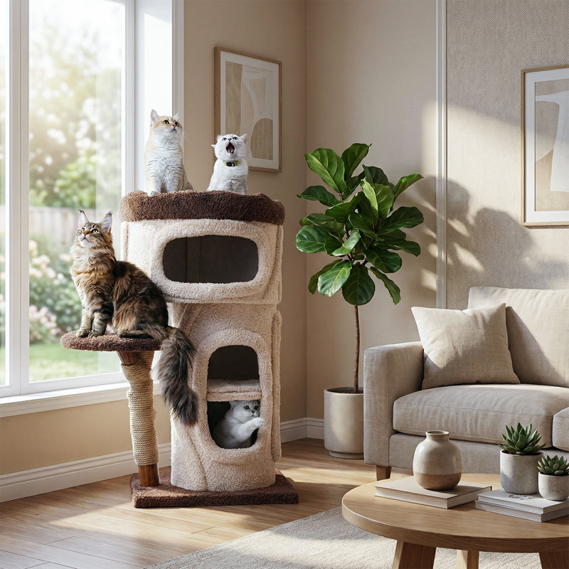 Étagère pour chat 44 po H