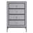 Jannike 37.4'' H Mirrored 4-Drawer Dresser