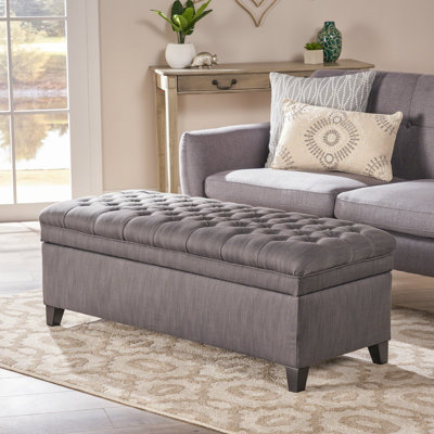 Cancic 50" Wide Tufted Rectangle Storage Ottoman
