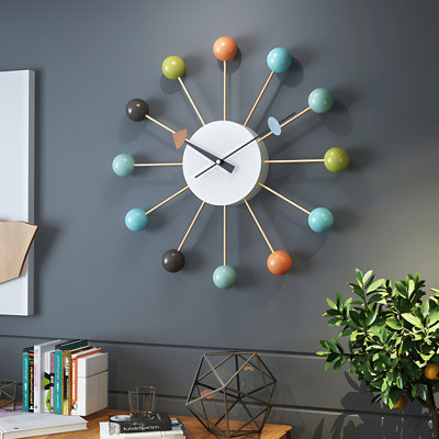 Horloge murale silencieuse de 20 pouces pour la décoration intérieure, design minimaliste moderne, mécanisme silencieux sans tic-tac, parfaite pour le salon, la chambre à coucher, le bureau et la cuisine