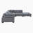 Brinsley 135”W Modern Track Arm Modular Sectional Sofa-921666936