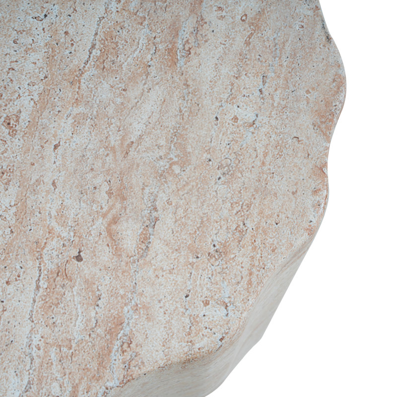 Coda 15.5'' Concrete Outdoor Side Table, Travertine