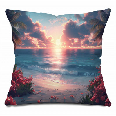 Sunrise Throw Pillow, Nature  Pillows