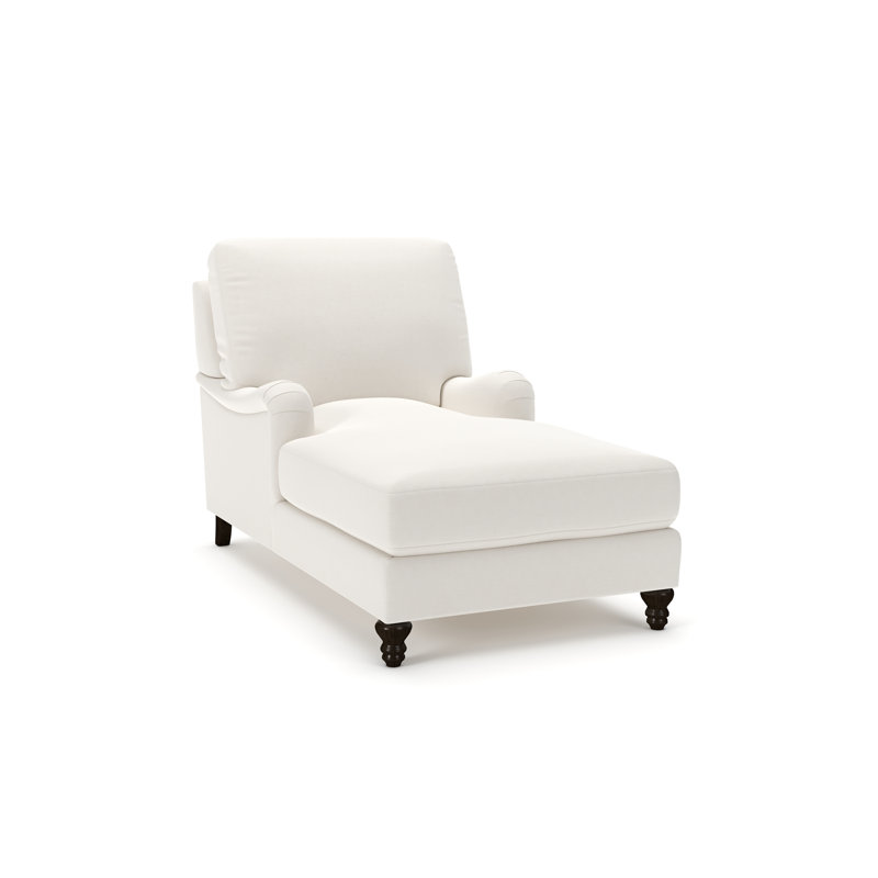 Walters Chaise Lounge, Lena Off White Performance Linen Blend