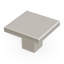 Heritage Square Poignée carrée Tempo - bouton d'armoire 1-3 / 16 "x 1-3 / 16" nickel satiné - Quincaillerie contemporaine pour tiroirs et armoires-70185540