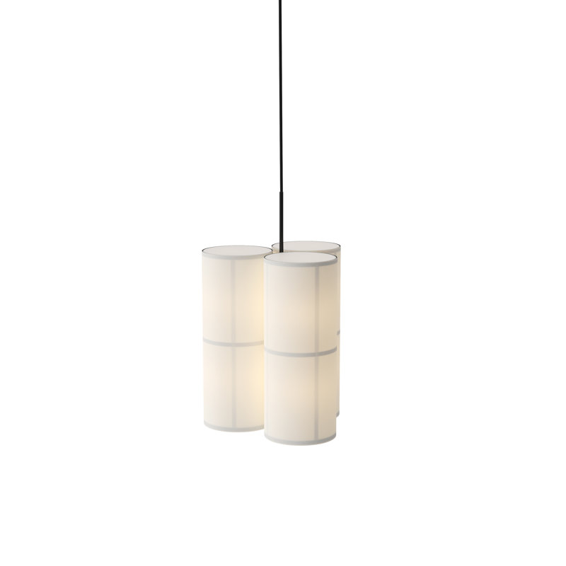 Hashira 3 - Light Pendant, 23.6" H x 14.6" W x 14.6" D, Raw