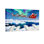 «Christmas Santa Reindeer Sleigh Aurora», ours polaires, paysage de glace, ensemble de 3 impressions sur toile