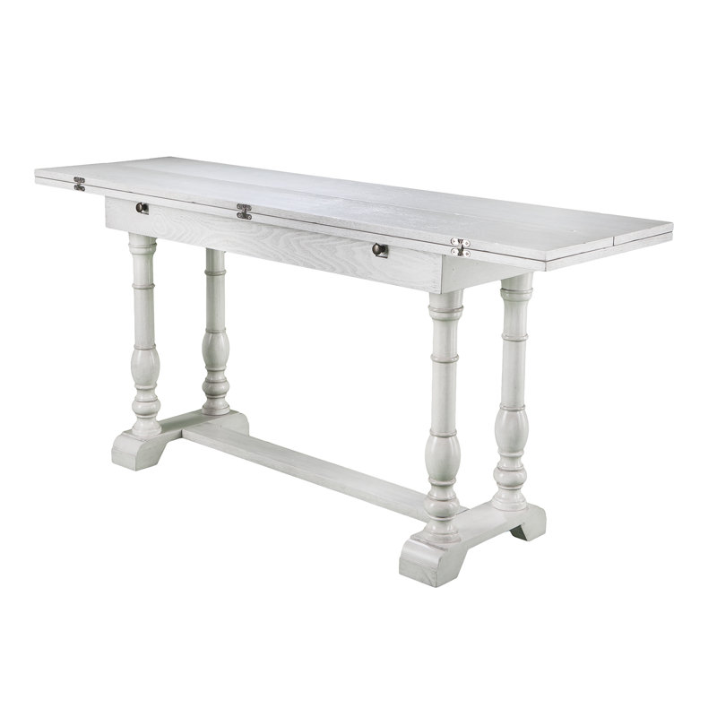 Pauling Extendable Solid Wood Dining Table, White
