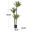 Arbre artificiel vert Dracena avec pot en plastique noir