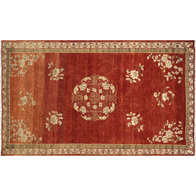 One-of-a-Kind 5'8" X 9'6" 1960s Wool Area Rug in