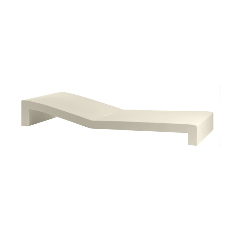 Jut 78.75" Long Single Chaise, Ecru