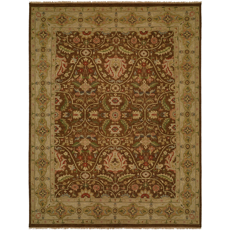 Dumka Wool Oriental Area Rug in Fall Sienna, Rectangle 10' x 14'