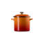 Le Creuset Enamel-On-Steel Stockpot With SS Knob, 10 Qt., White-1110543011-1140025278