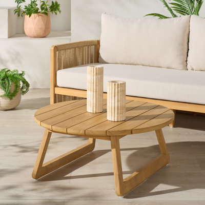 Table basse d'extérieur en teck Gale