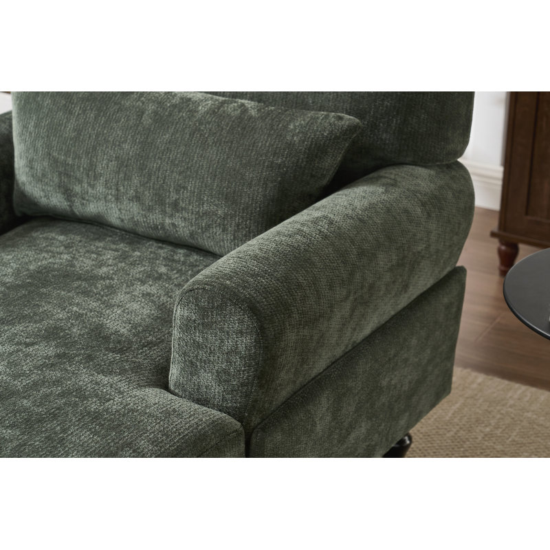 Canapé inclinable de loisir d'intérieur rembourré, Vert