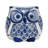 Caleta Stoneware Ceramic Owl Figurine with Intricate Hand-Painted Detailing-86750046