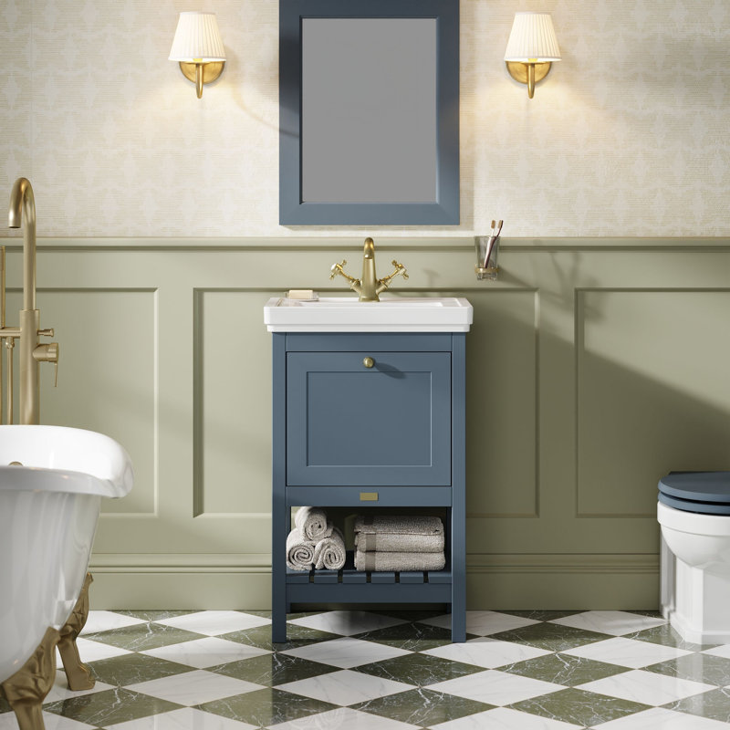 Hartleigh 531 mm Bathroom Vanity, Stiffkey Blue