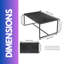 Osbonre Rectangular Faux Marble Coffee Table Living Room Furniture