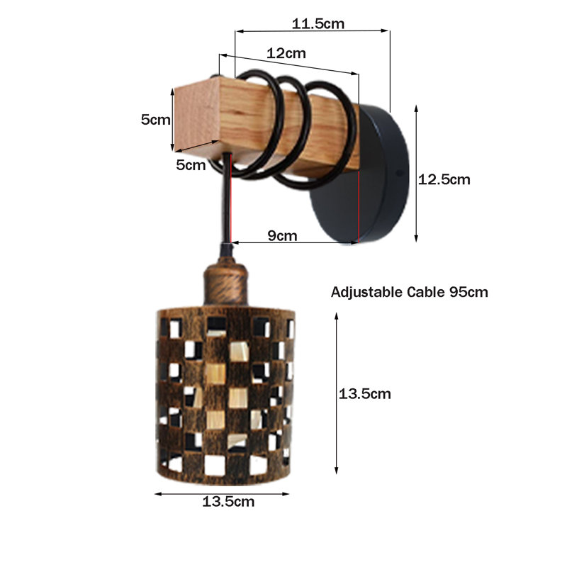 Herold Armed Sconce, Brushed Copper