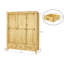 Mccollough 3 Door Solid Wood Wardrobe