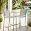 Tabourets d'extérieur avec structure en aluminium antirouille