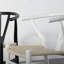 Fauteuil teint en blanc