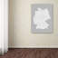 "neutral-germany regions map" par michael tompsett, art textuel sur toile tendue-11921050