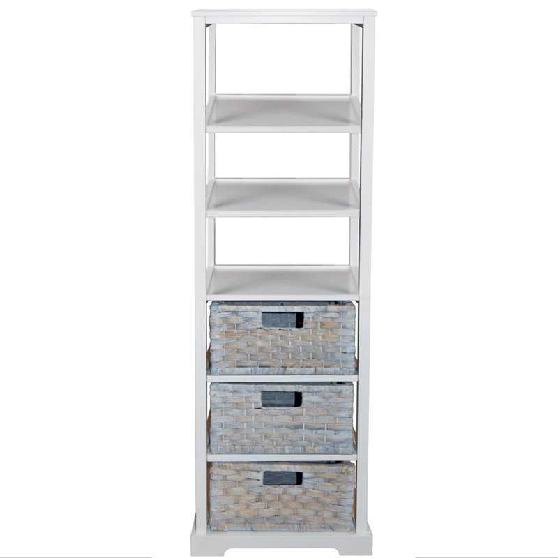 Freestanding Bathroom Shelves, White